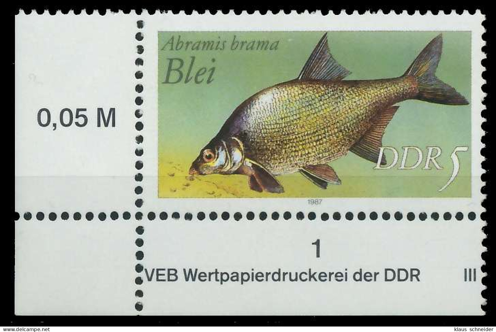 DDR 1987 Nr 3095I Postfrisch ECKE-ULI SB6945E - Neufs