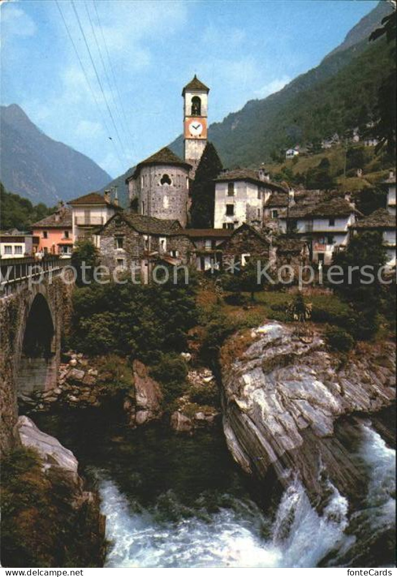 11718886 Lavertezzo Dorfpartie Mit Kirche Lavertezzo - Sonstige & Ohne Zuordnung