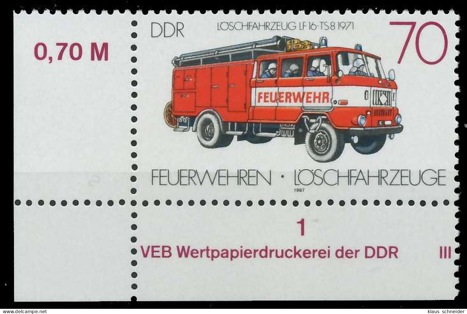 DDR 1987 Nr 3104 Postfrisch ECKE-ULI X0D96CA - Neufs