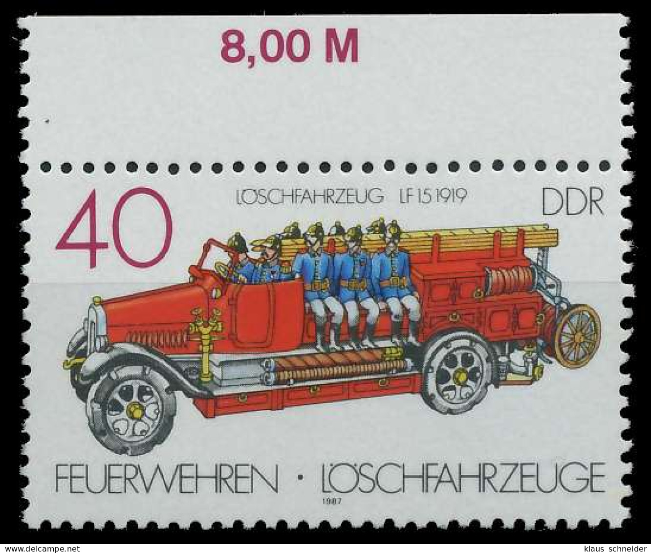 DDR 1987 Nr 3103 Postfrisch ORA X0D9732 - Neufs