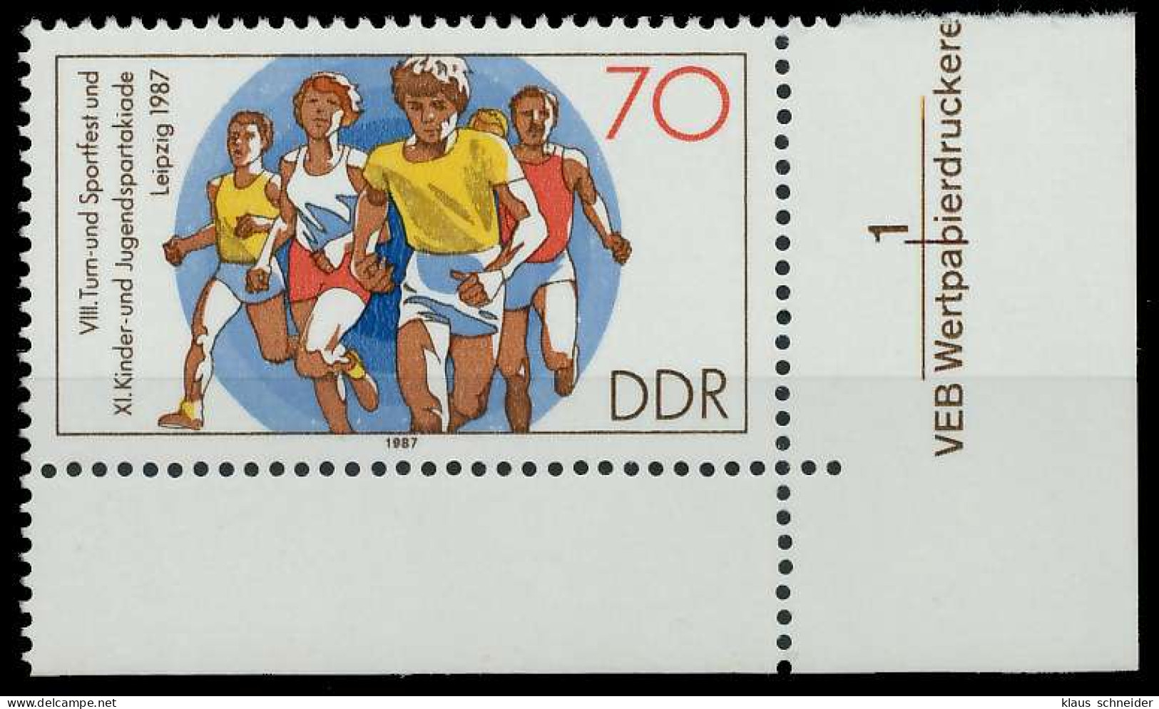 DDR 1987 Nr 3116 Postfrisch ECKE-URE X0D988A - Ungebraucht