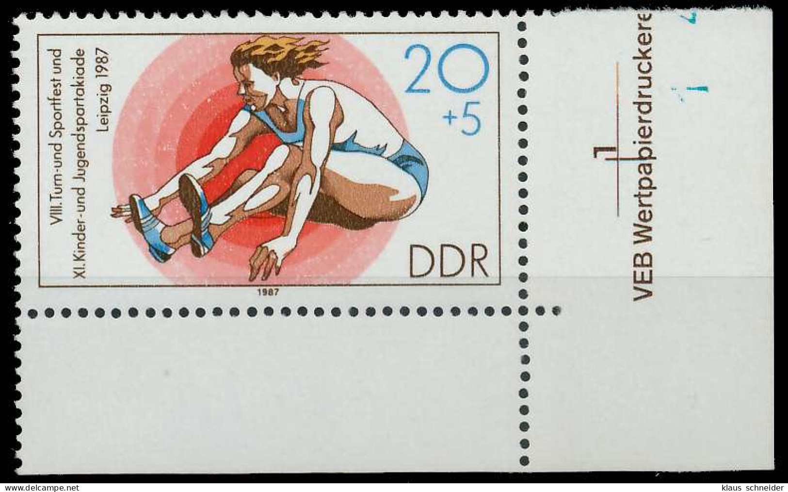 DDR 1987 Nr 3113 Postfrisch ECKE-URE X0D98C6 - Neufs