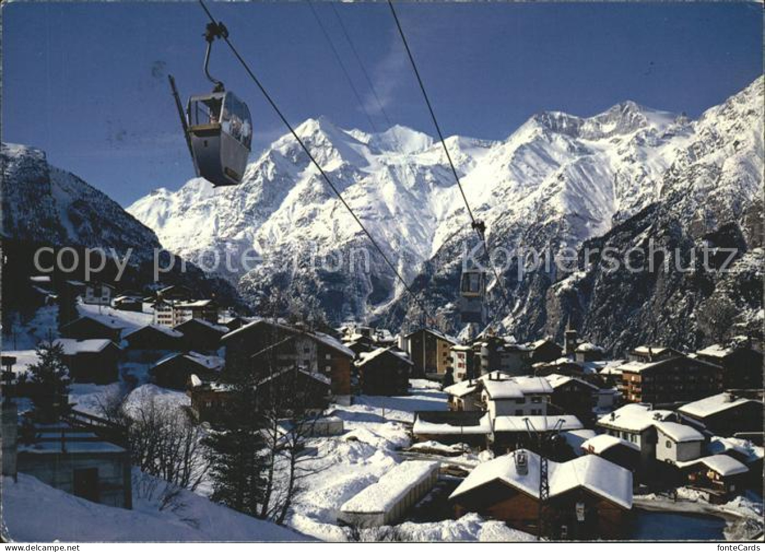 11718747 Graechen VS Sesselbahn Hannigalp Weisshorn Bishorn Barrhorn Graechen - Autres & Non Classés