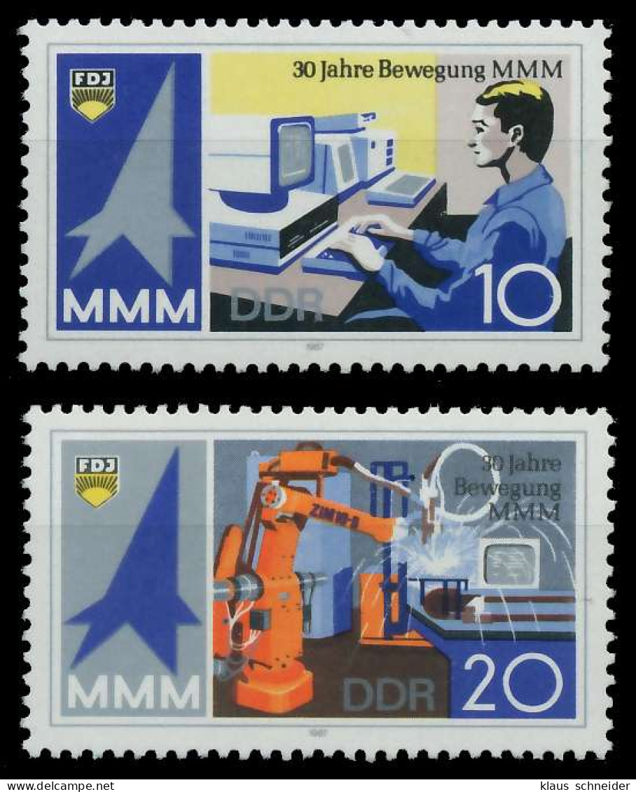 DDR 1987 Nr 3132-3133 Postfrisch SB6FF42 - Unused Stamps