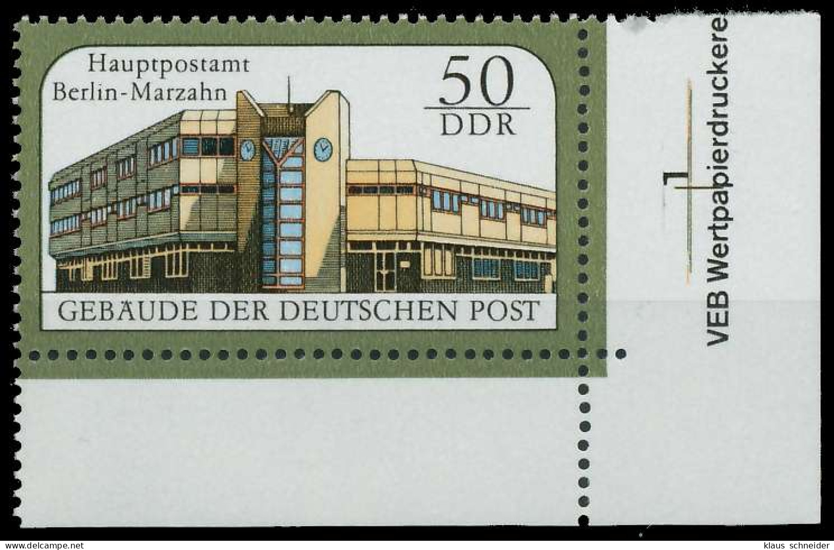 DDR 1988 Nr 3147 Postfrisch ECKE-URE X0D9ADE - Ungebraucht