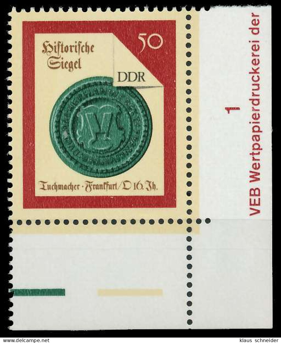 DDR 1988 Nr 3159 Postfrisch ECKE-URE X0D9CCA - Ungebraucht