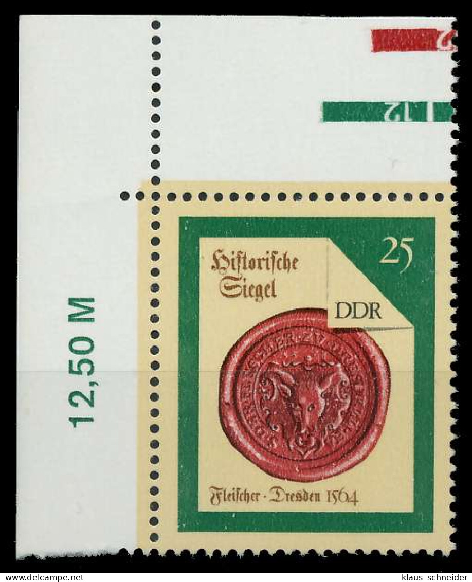 DDR 1988 Nr 3157 Postfrisch ECKE-OLI X0D9D1A - Ungebraucht