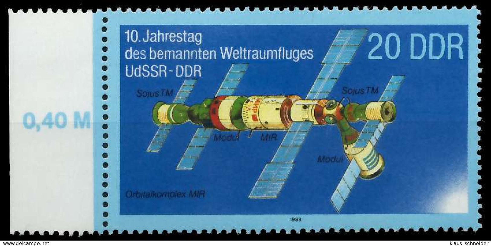 DDR 1988 Nr 3172 Postfrisch SRA X0DDE2E - Ungebraucht