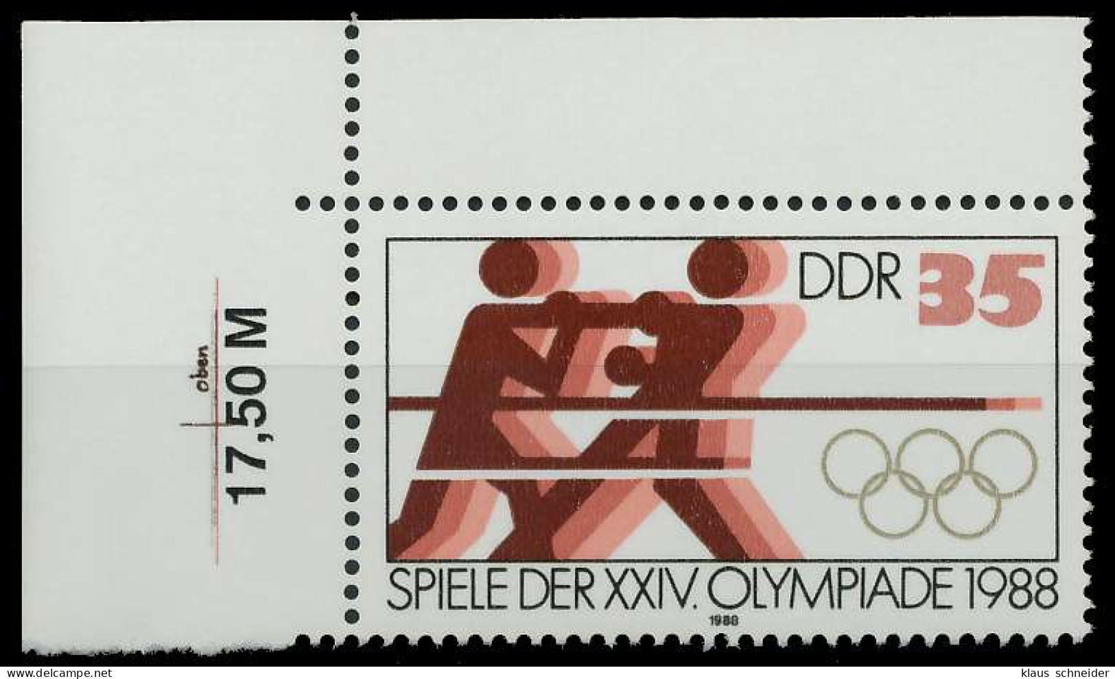 DDR 1988 Nr 3187 Postfrisch ECKE-OLI X0DDF26 - Ungebraucht