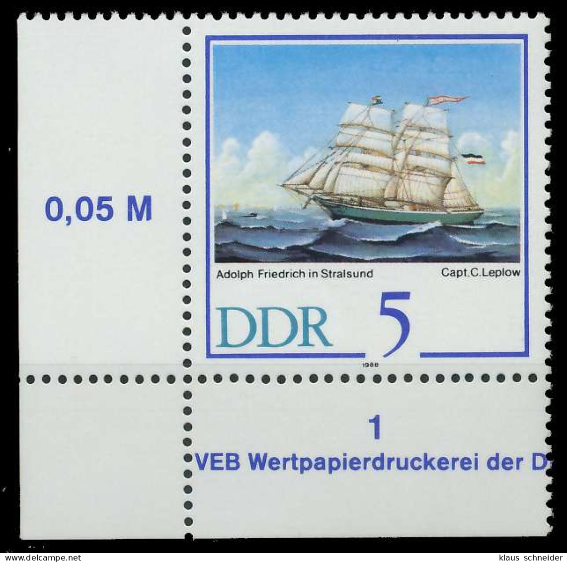DDR 1988 Nr 3198 Postfrisch ECKE-ULI X0DE04E - Ongebruikt