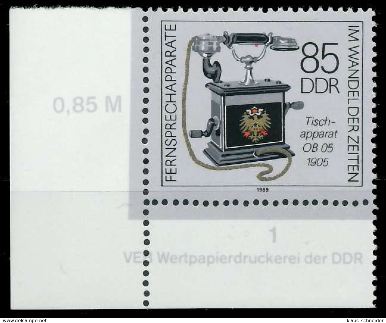 DDR 1989 Nr 3229 Postfrisch ECKE-ULI X0DE392 - Ongebruikt