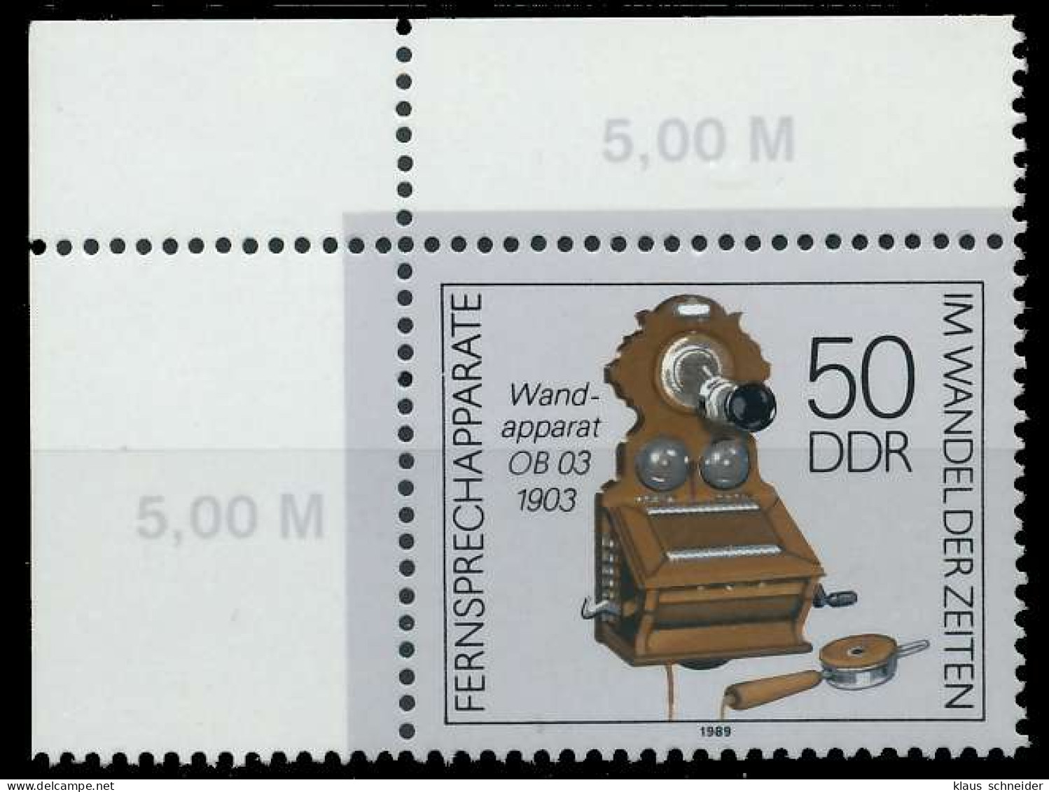 DDR 1989 Nr 3228 Postfrisch ECKE-OLI X0DE3EE - Neufs