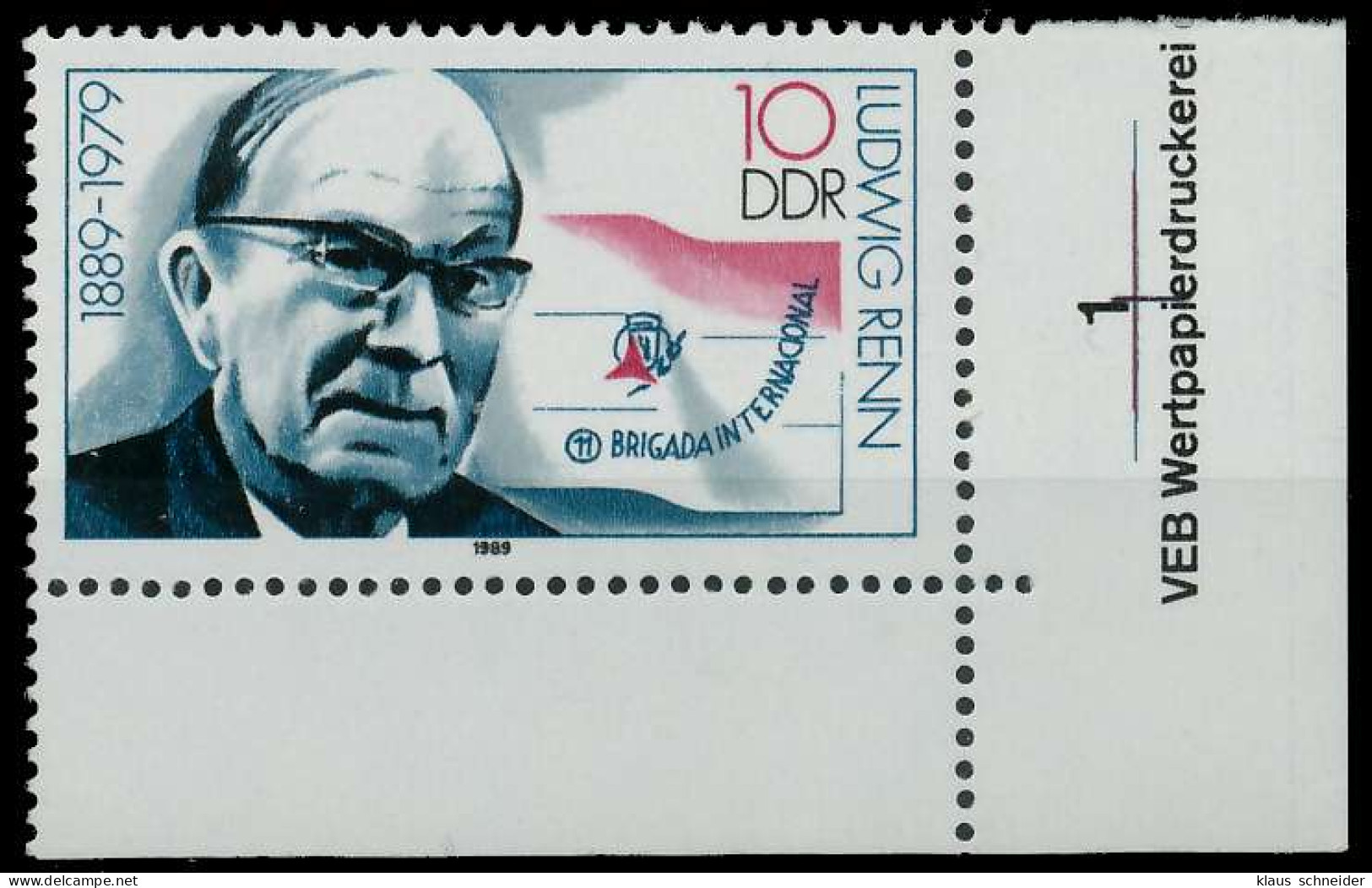 DDR 1989 Nr 3230 Postfrisch ECKE-URE X0DE446 - Neufs