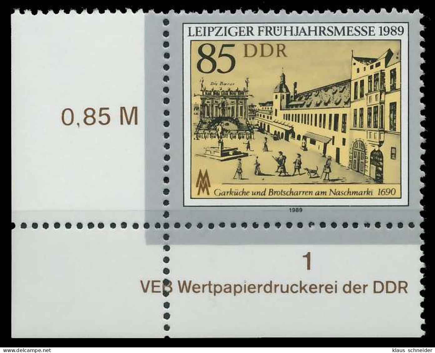DDR 1989 Nr 3236 Postfrisch ECKE-ULI X0E3C0E - Unused Stamps