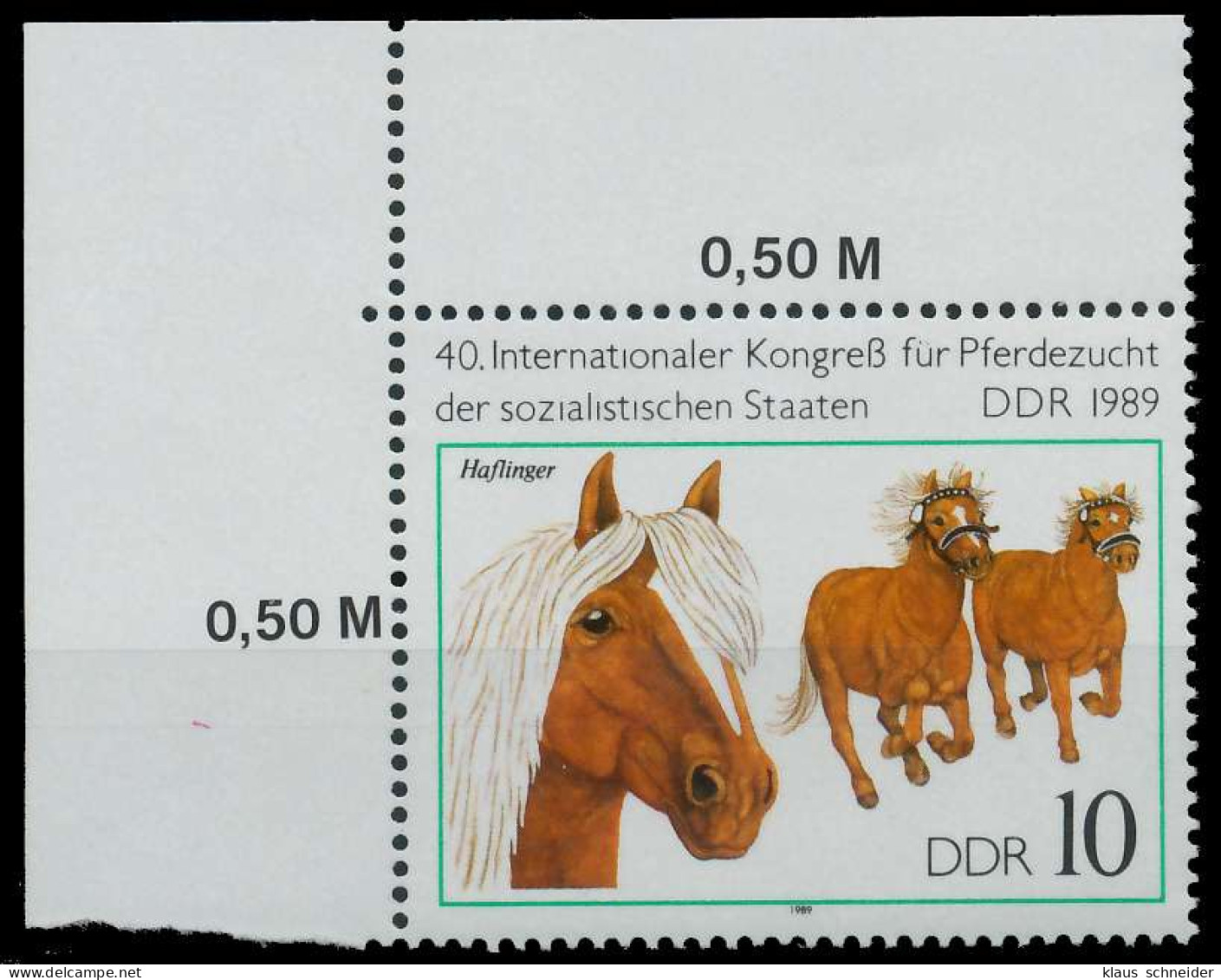 DDR 1989 Nr 3261 Postfrisch ECKE-OLI X0E3EF2 - Neufs