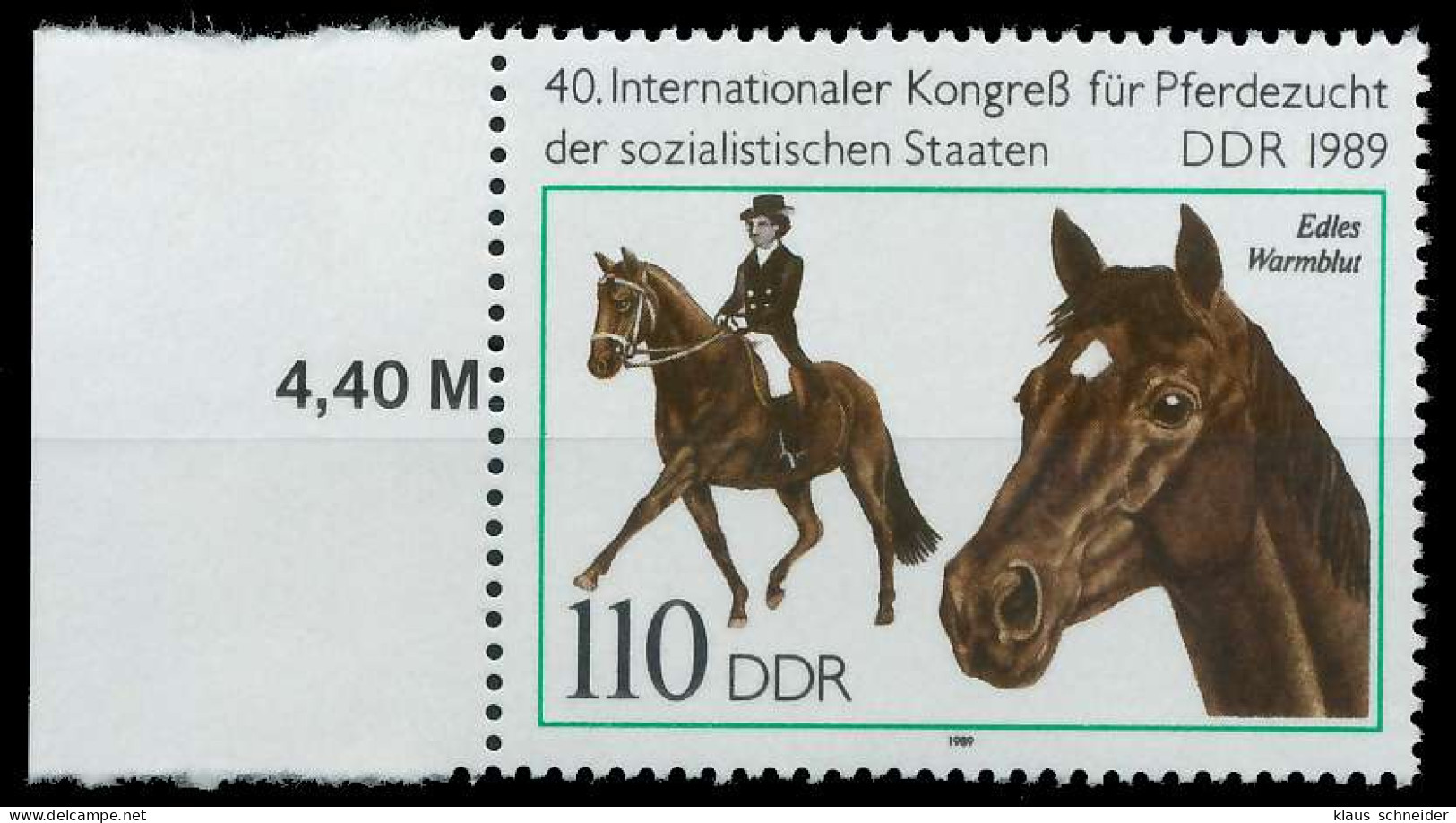 DDR 1989 Nr 3264 Postfrisch SRA X0E3F86 - Unused Stamps