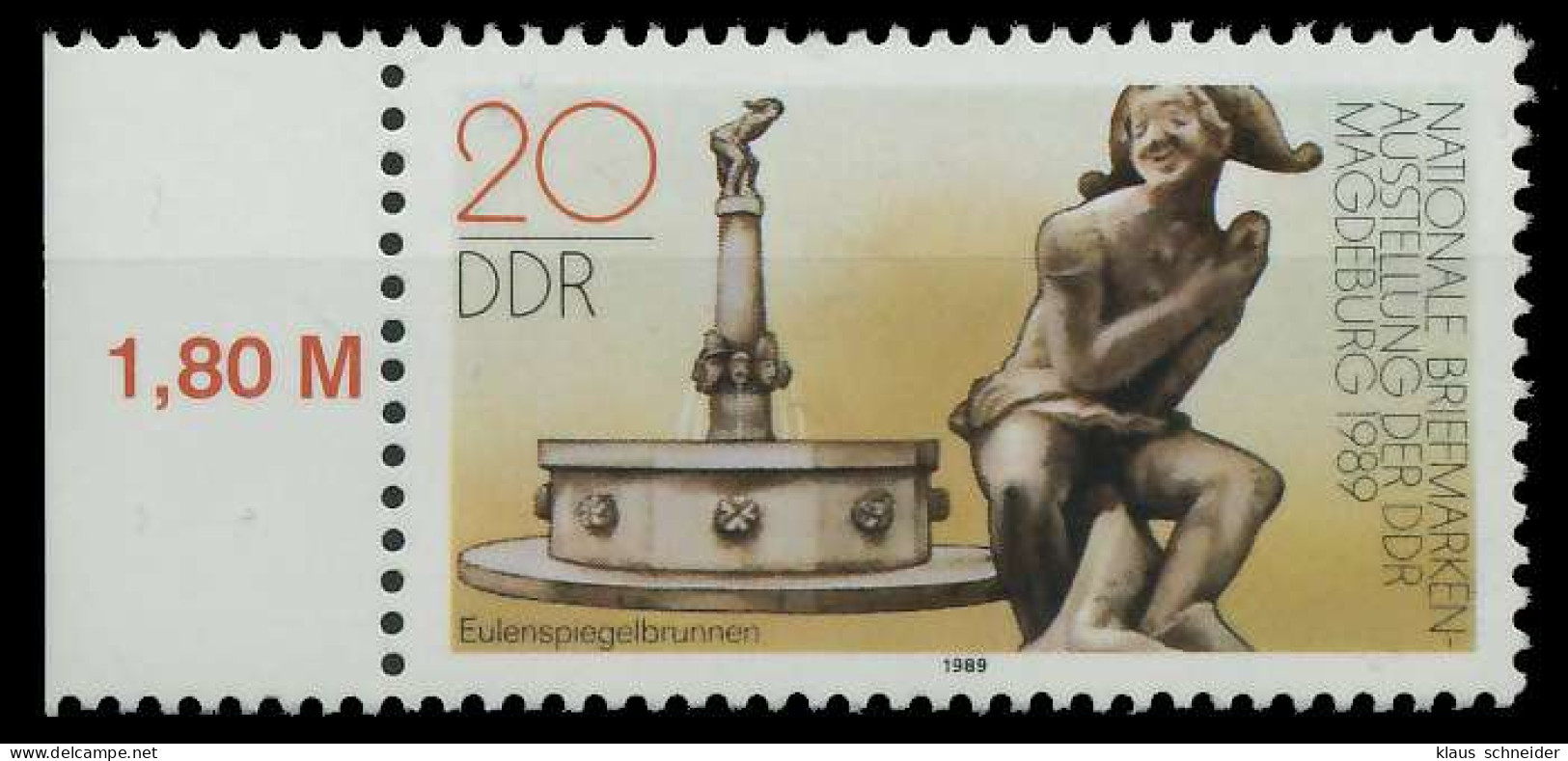 DDR 1989 Nr 3265 Postfrisch SRA X0E3F8A - Unused Stamps