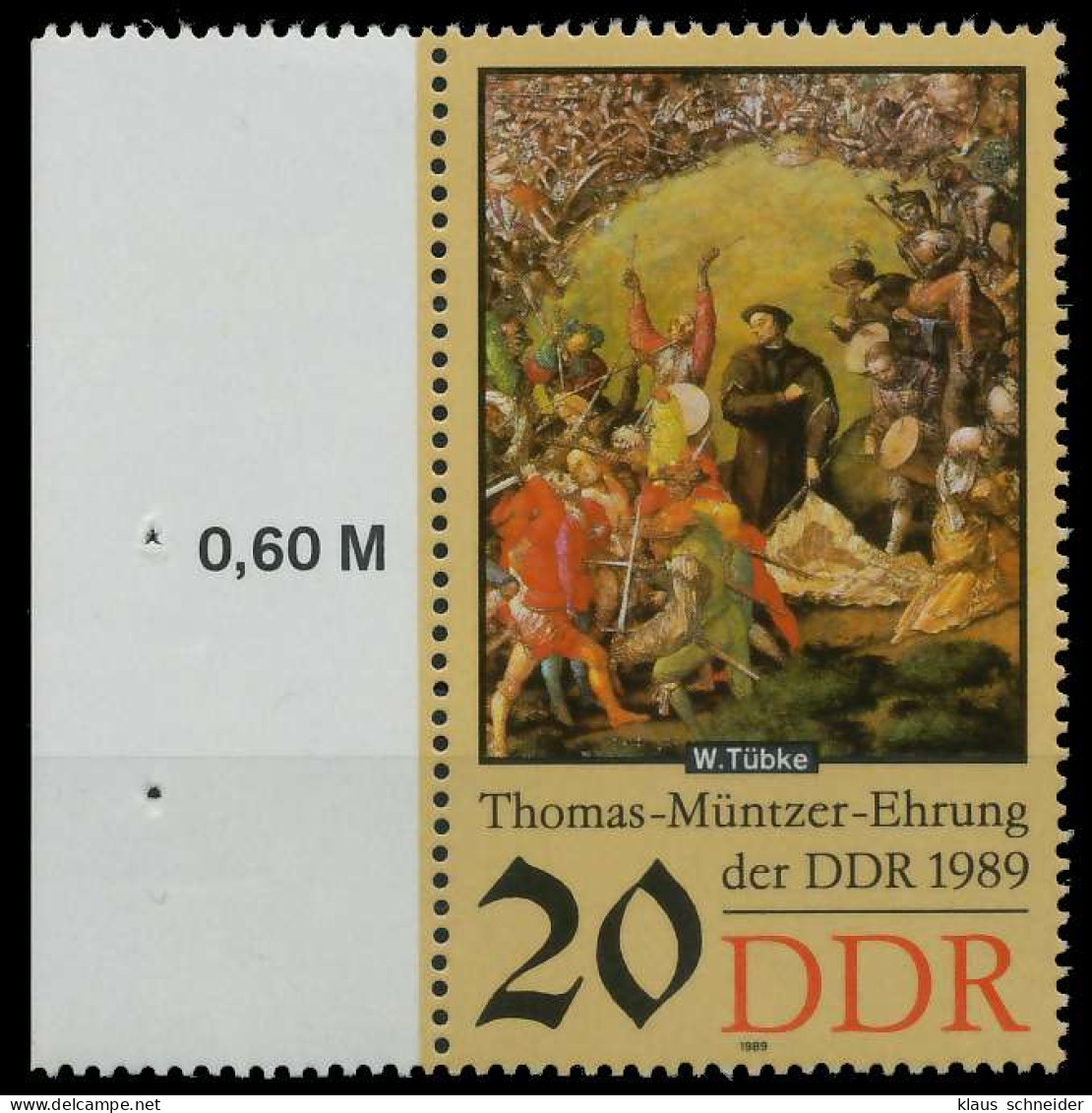 DDR 1989 Nr 3271 Postfrisch SRA X0E40A2 - Neufs