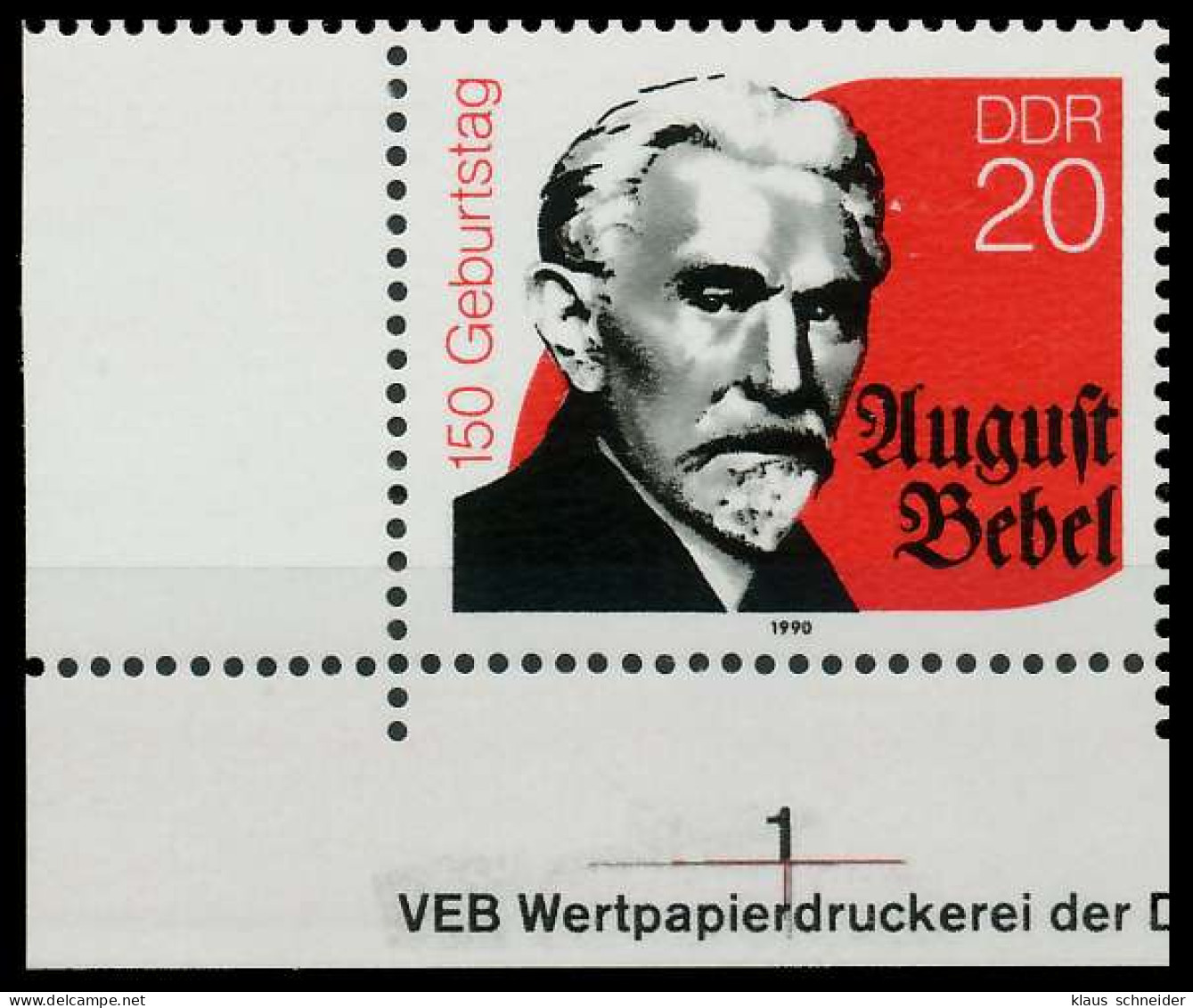 DDR 1990 Nr 3310 Postfrisch ECKE-ULI SB7B90E - Neufs
