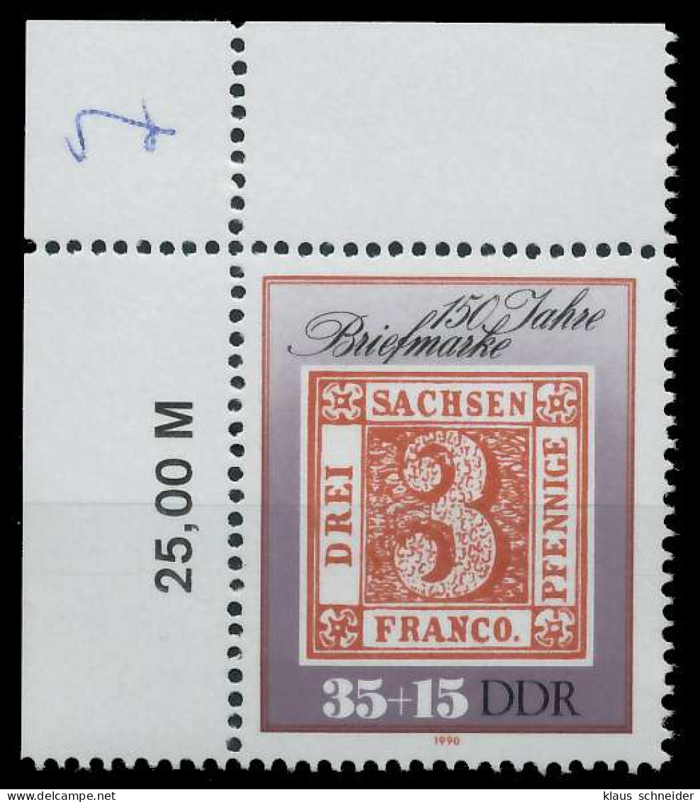 DDR 1990 Nr 3330 Postfrisch ECKE-OLI X0E8C0A - Unused Stamps