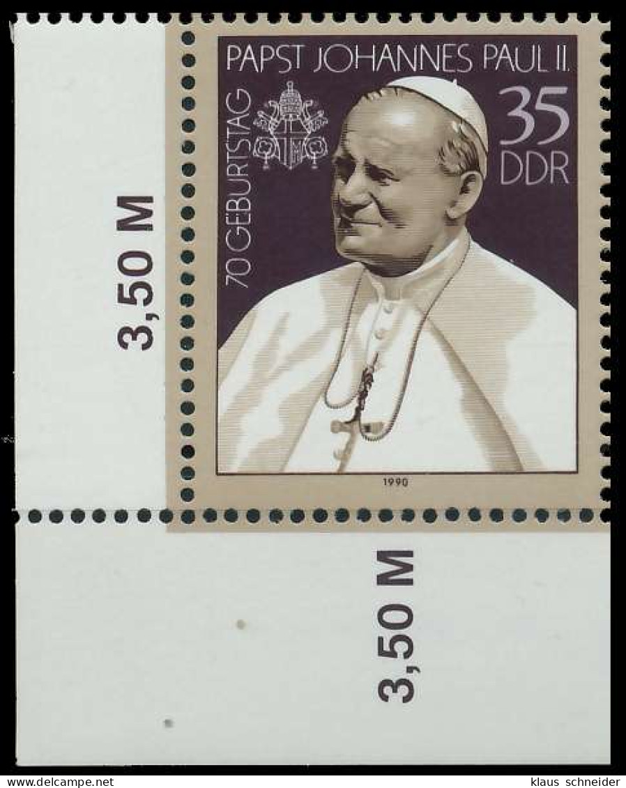 DDR 1990 Nr 3337 Postfrisch ECKE-ULI SB7FA86 - Unused Stamps