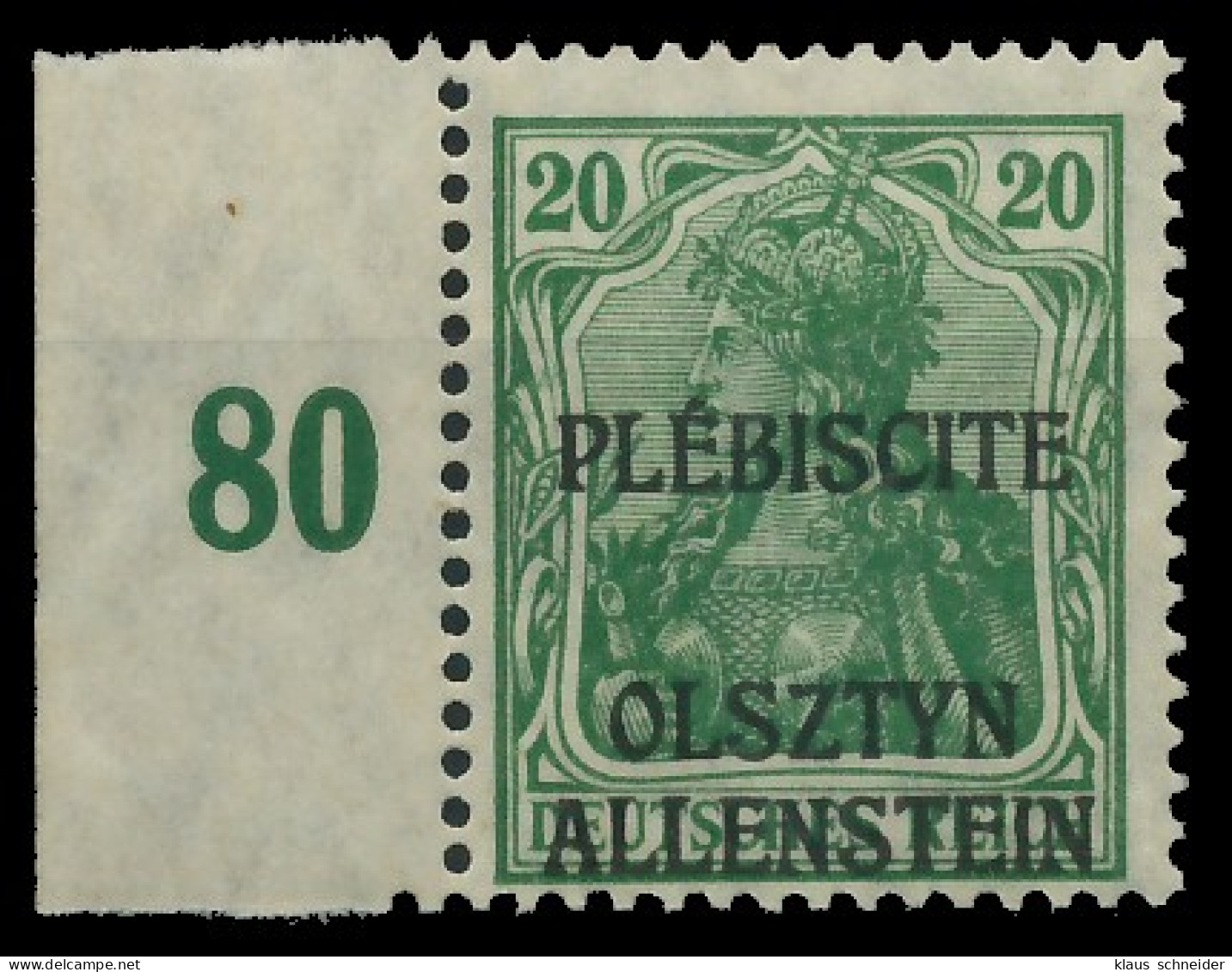 ALLENSTEIN Nr IV Postfrisch SRA Gepr. X411026 - Other & Unclassified