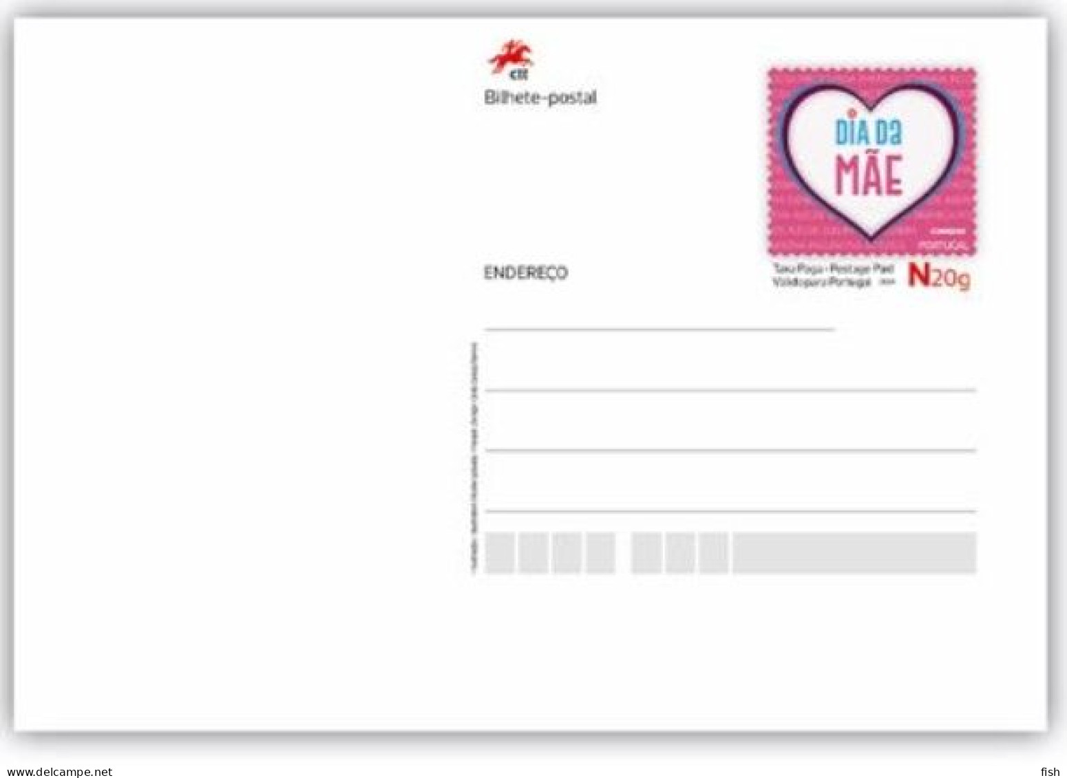Portugal ** & Postal Stationery, Dia Da Mae, Um Coração Do Tamanho Do Mundo 2024 (68688) - Enteros Postales