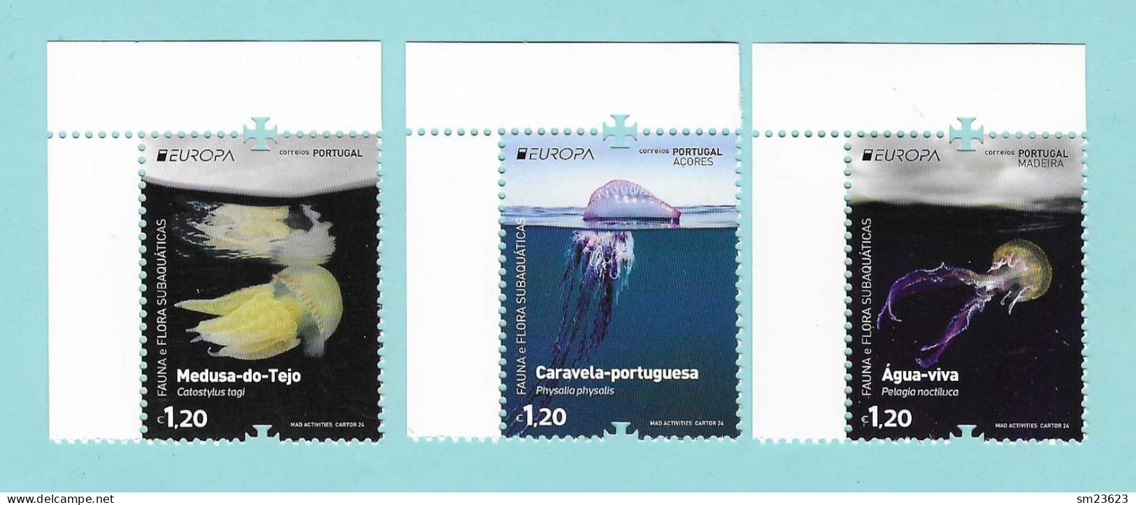 Portugal / Azoren / Madeira  2024 , EUROPA CEPT / Fauna E Flora Subaquátucas - Postfrisch / MNH / (**) - Neufs
