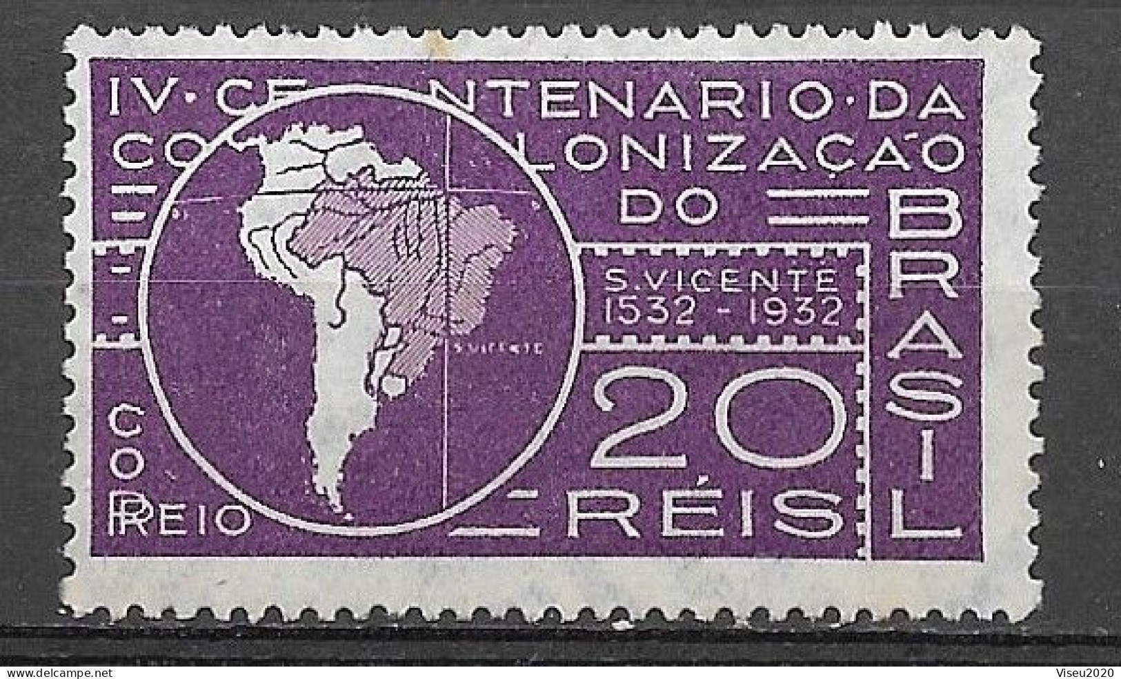 Brasil Brazil 1932 - 4º Centenário Da Fundação De S. Vicente - RHM C41 - Unused Stamps