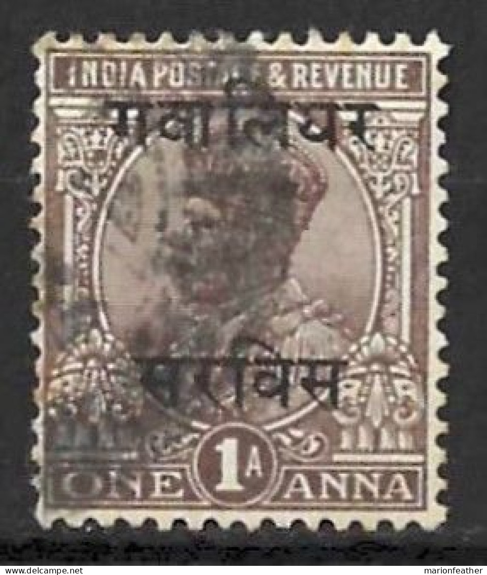 INDIA...." GWALIOR.."....KING GEORGE V...(1910-36..).....OFFICIAL.....1a......SG064........USED...... - Gwalior