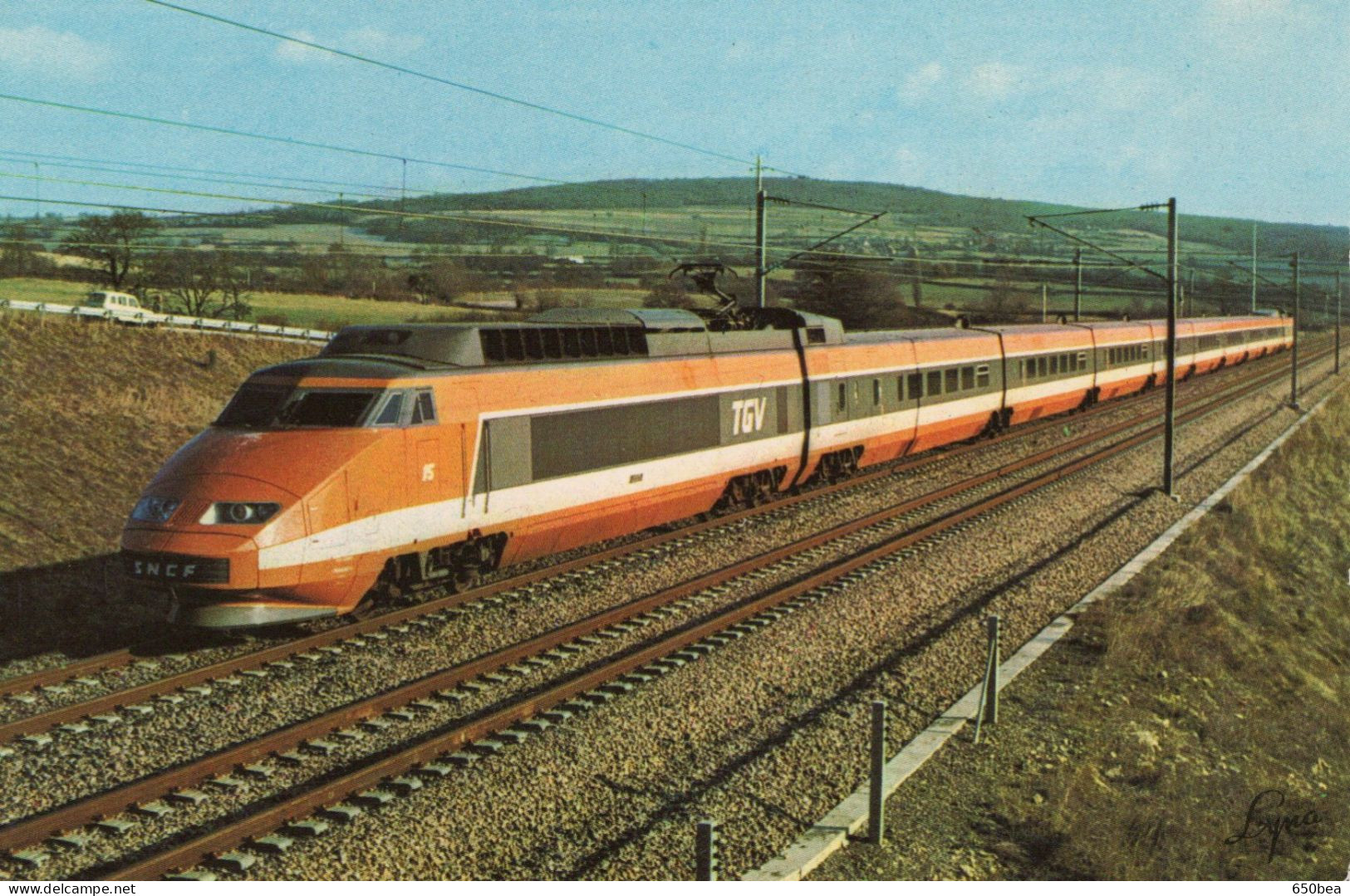 TGV.Sud Est.Paris-Lyon 1981.2 Cartes. - Trains