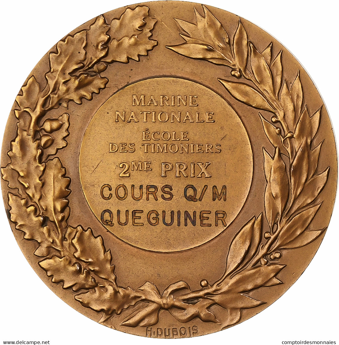 France, Médaille, Marine Nationale, Ecole Des Timoniers, Bronze, Guiraud, SPL - Autres & Non Classés