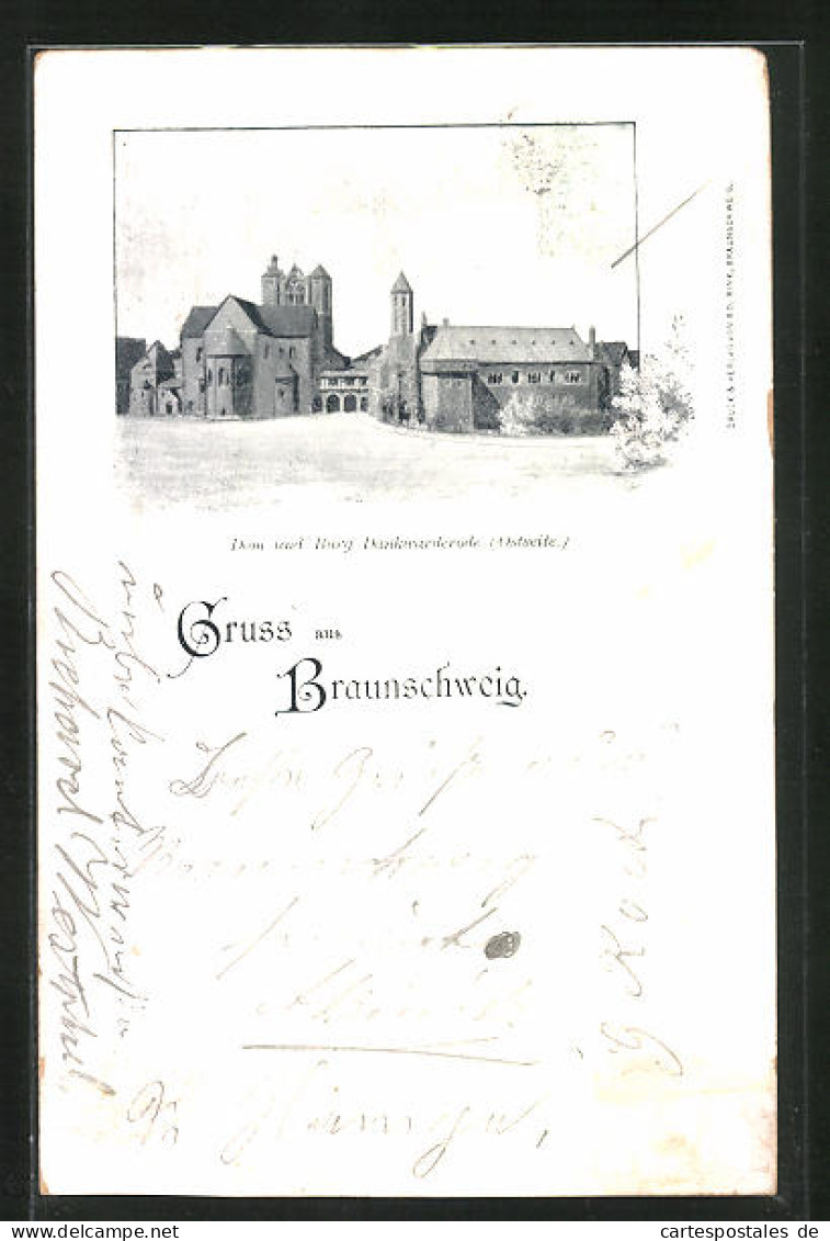 AK Braunschweig, Dom Und Burg Dankwarderode (Ostseite)  - Braunschweig