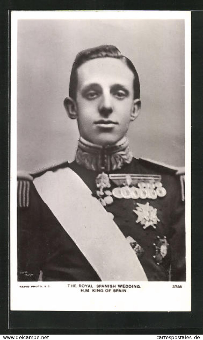 Postal The Royal Spanish Wedding - H.M. King Of Spain  - Royal Families