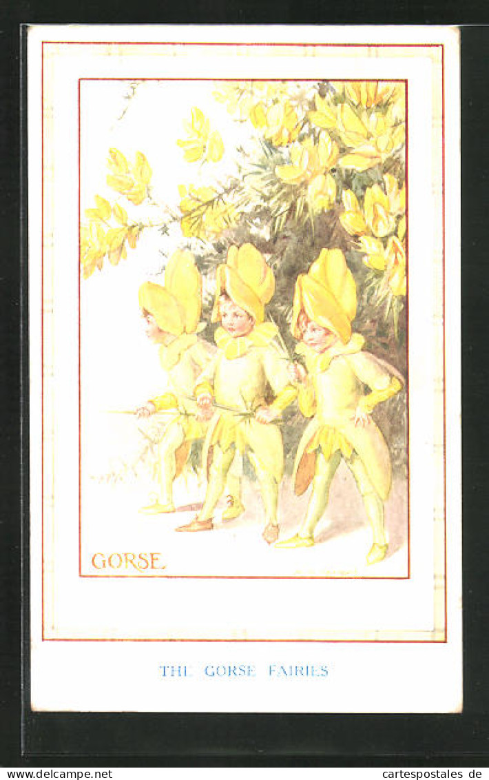 Künstler-AK Margaret W. Tarrant: The Gorse Fairies  - Other & Unclassified