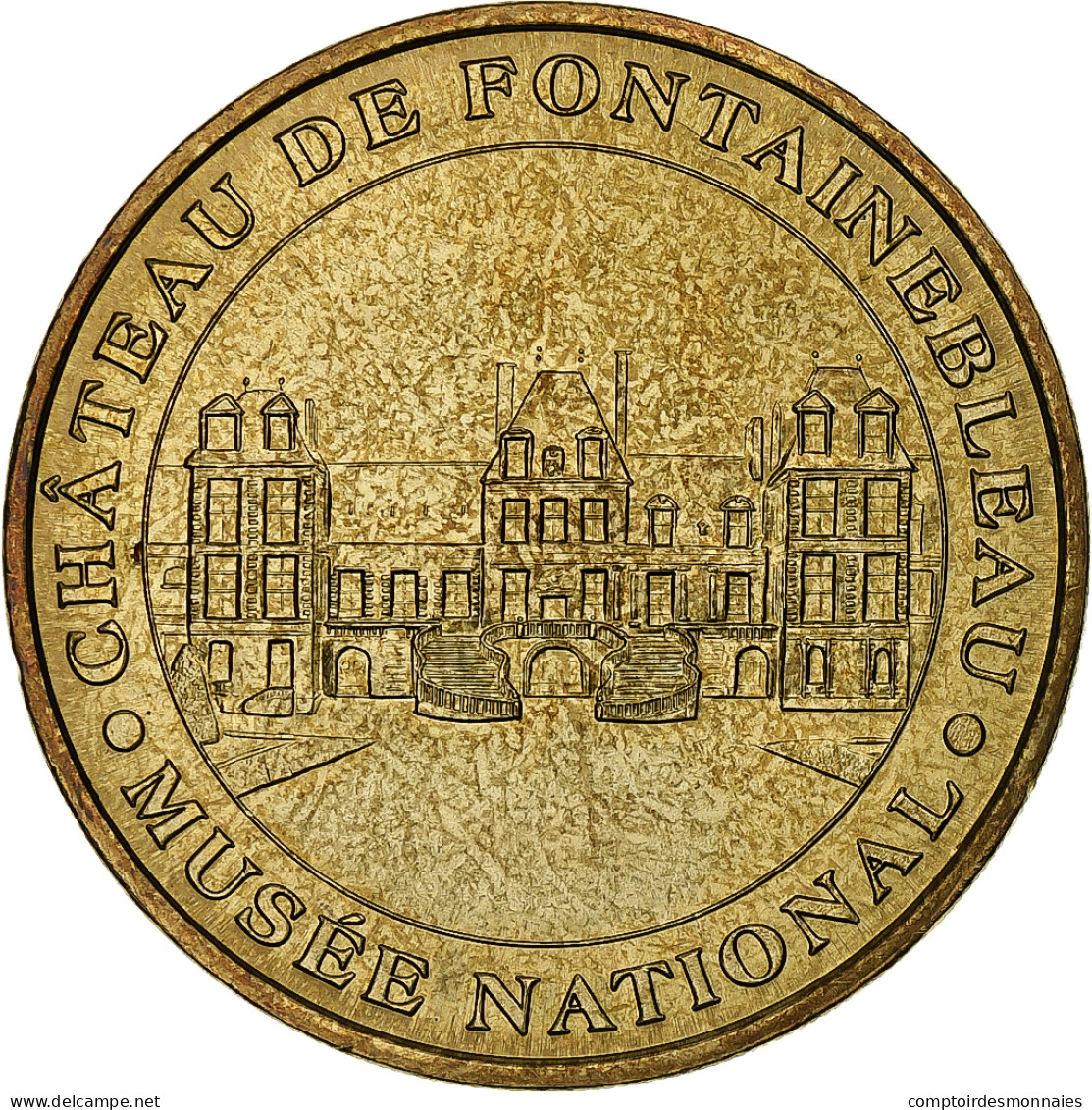 France, Jeton Touristique, Chateau De Fontainebleau, 2005, MDP, Or Nordique - Other & Unclassified