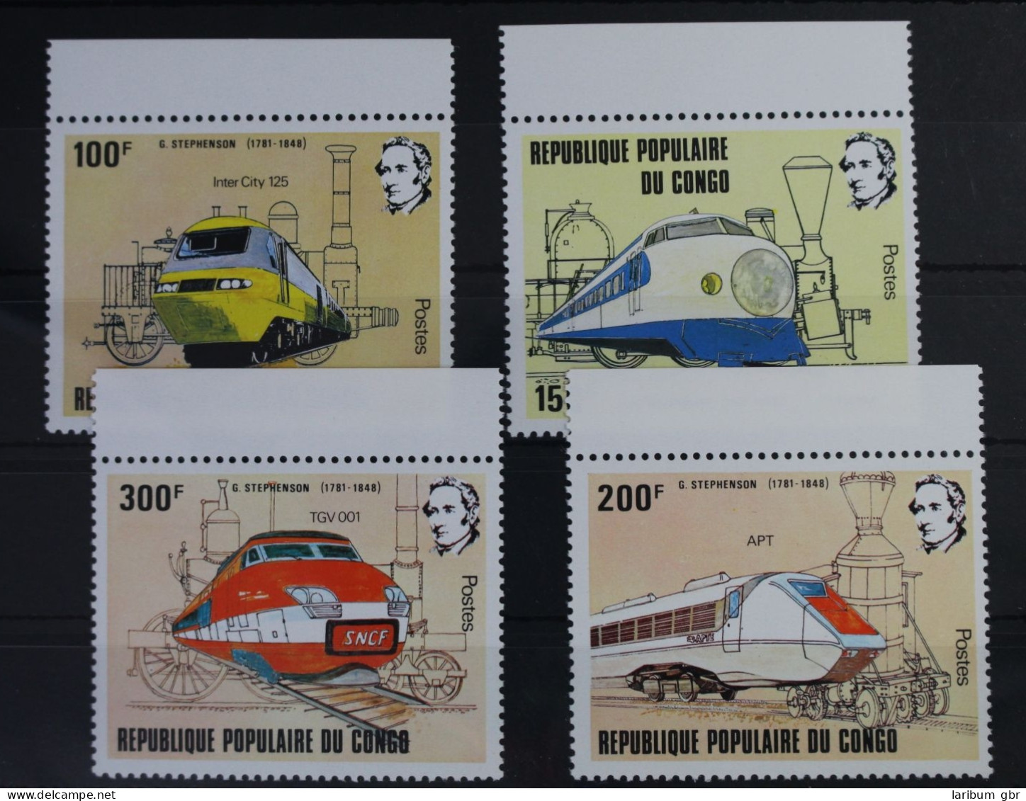 Kongo (Brazzaville) 855-858 Postfrisch Eisenbahn Lokomotive #WF227 - Andere & Zonder Classificatie