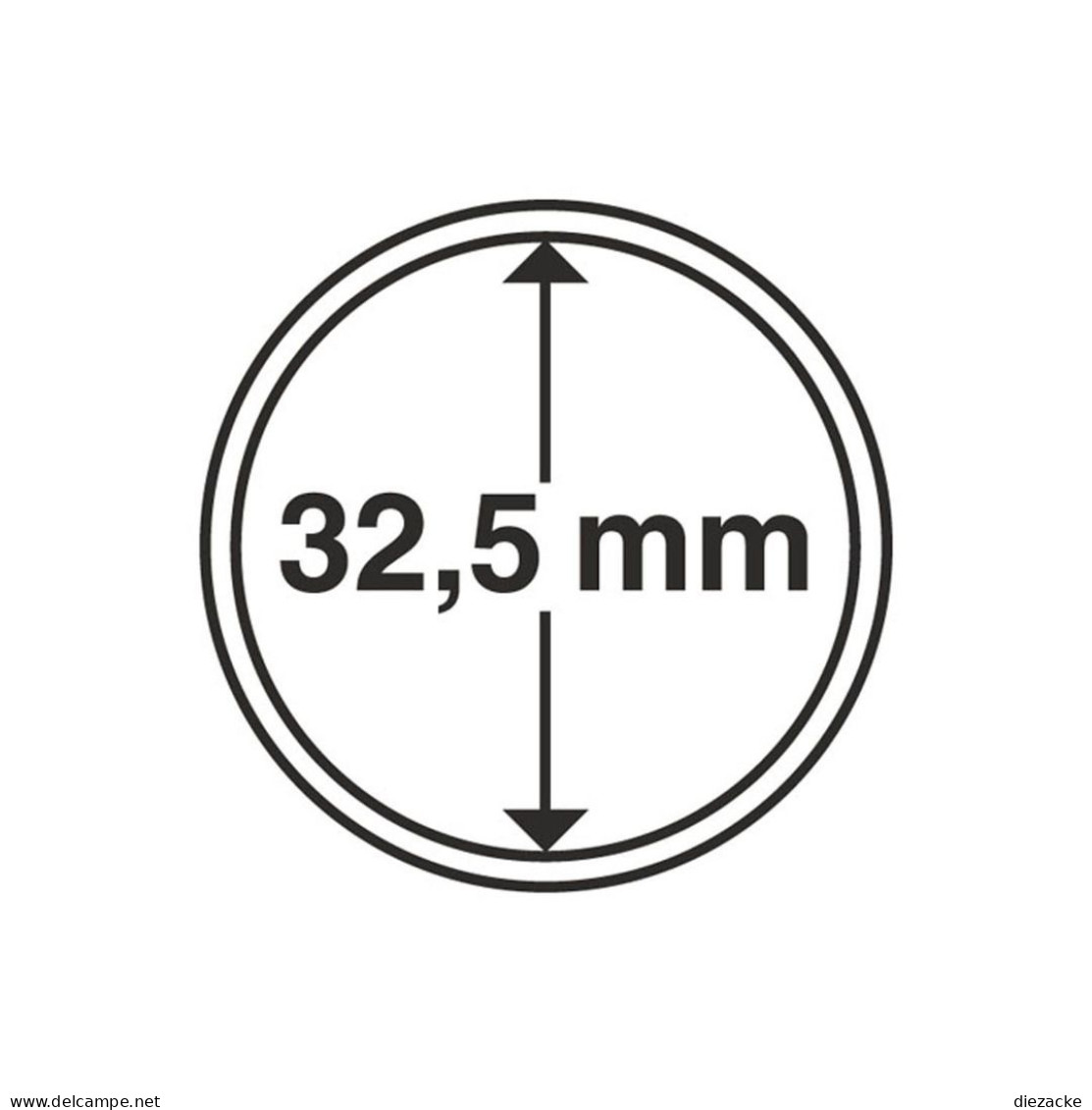 Leuchtturm Münzkapsel Grips 32,5 Mm (100er Pack) 323261 Neu - Materiaal