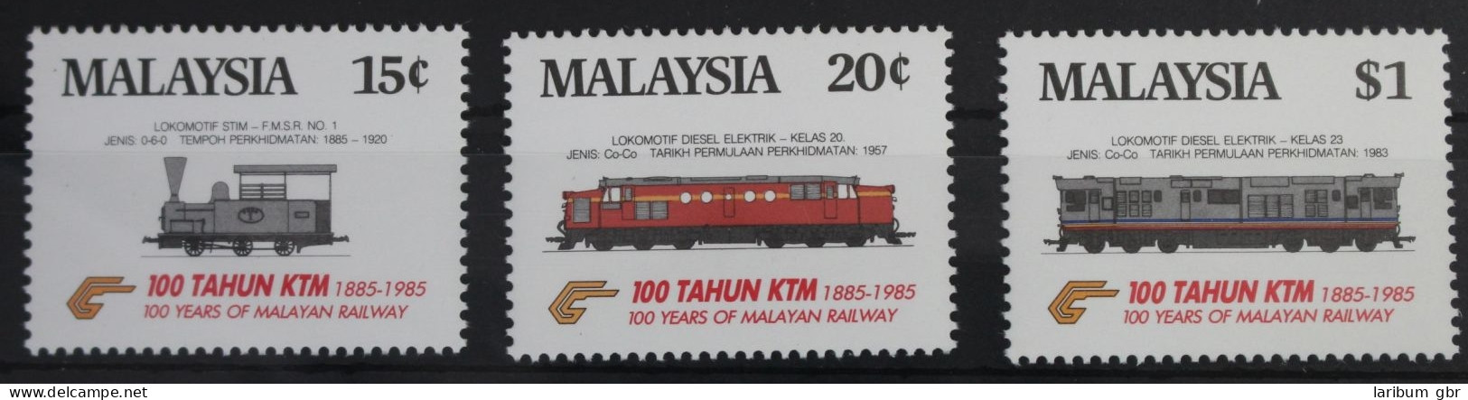 Malaysia 304-306 Postfrisch Eisenbahn Lokomotive #WF220 - Malaysia (1964-...)