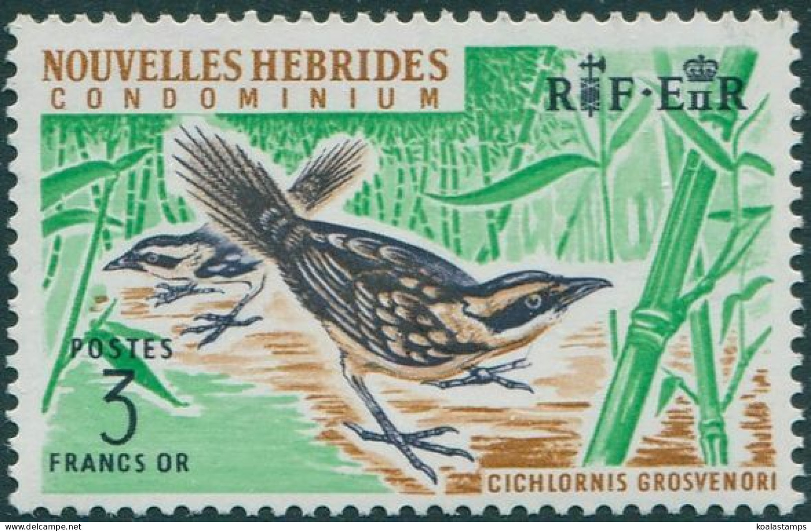 New Hebrides French 1963 SGF124 3f Thicket Warbler MNH - Sonstige & Ohne Zuordnung