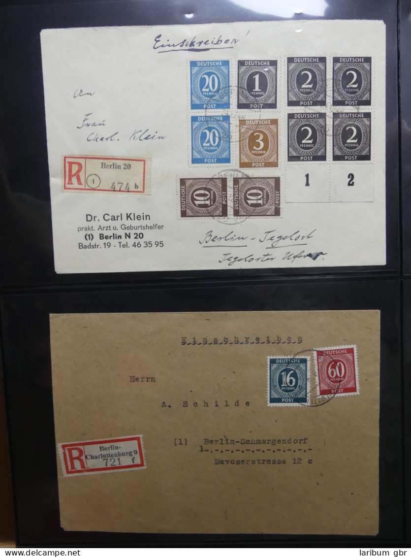 Berlin Schönes Lot Briefe Und Marken Im Leuchtturm Binder #LY430 - Sammlungen