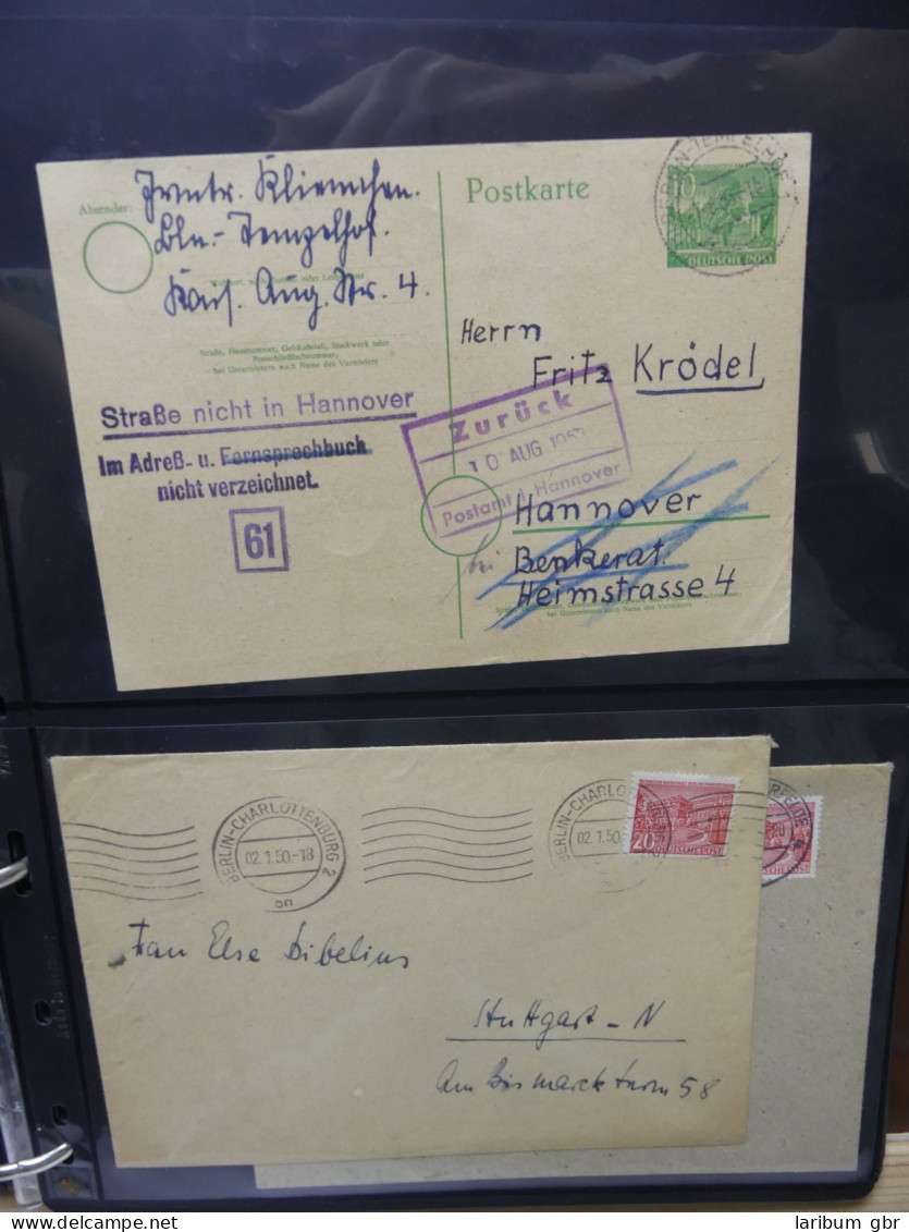 Berlin schönes Lot Briefe und Marken im Leuchtturm Binder #LY430