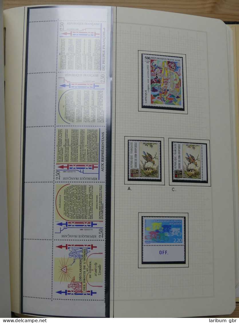 Frankreich 1984-1992 ** postfrisch auf Blankoblättern #LY738