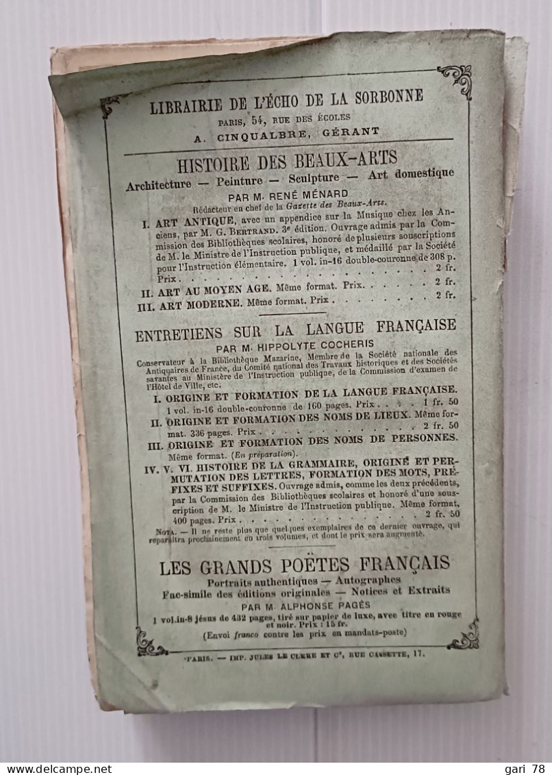 Pierre BOS Cours De Musique Théorique Et Pratique II Mélodie - 1878 - Musique