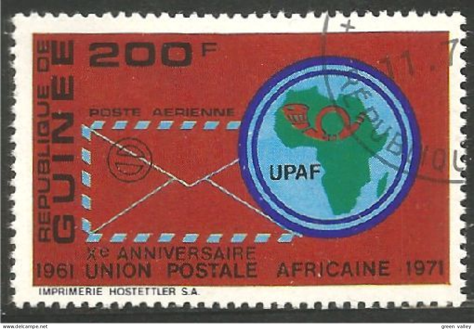 UP-1 Guinée 10e Union Postale Africaine - U.P.U.