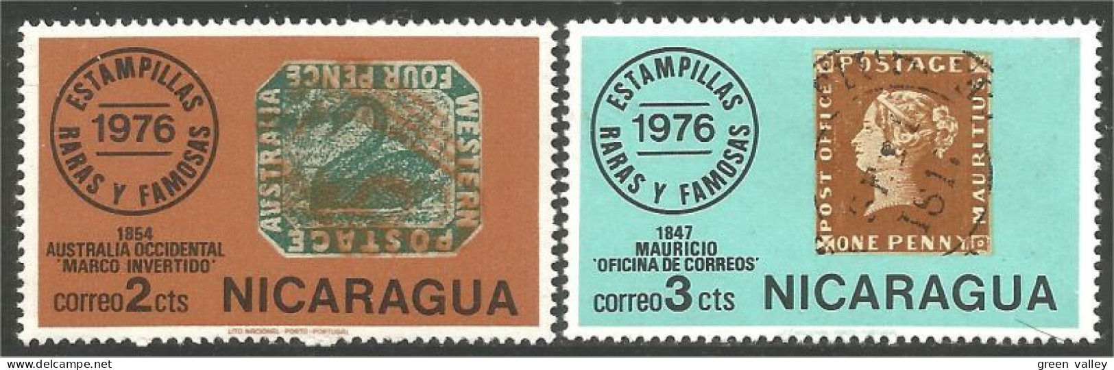 TT-20 Nicaragua Timbres Rares Rare Stamps MH * Neuf CH - Postzegels Op Postzegels