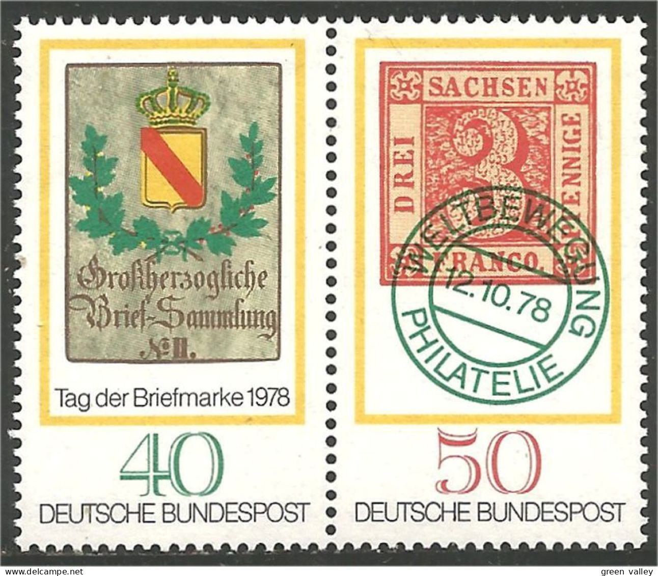 TT-10 Allemagne Journée Timbre Stamp Day 1978 MNH ** Neuf SC - Briefmarken Auf Briefmarken