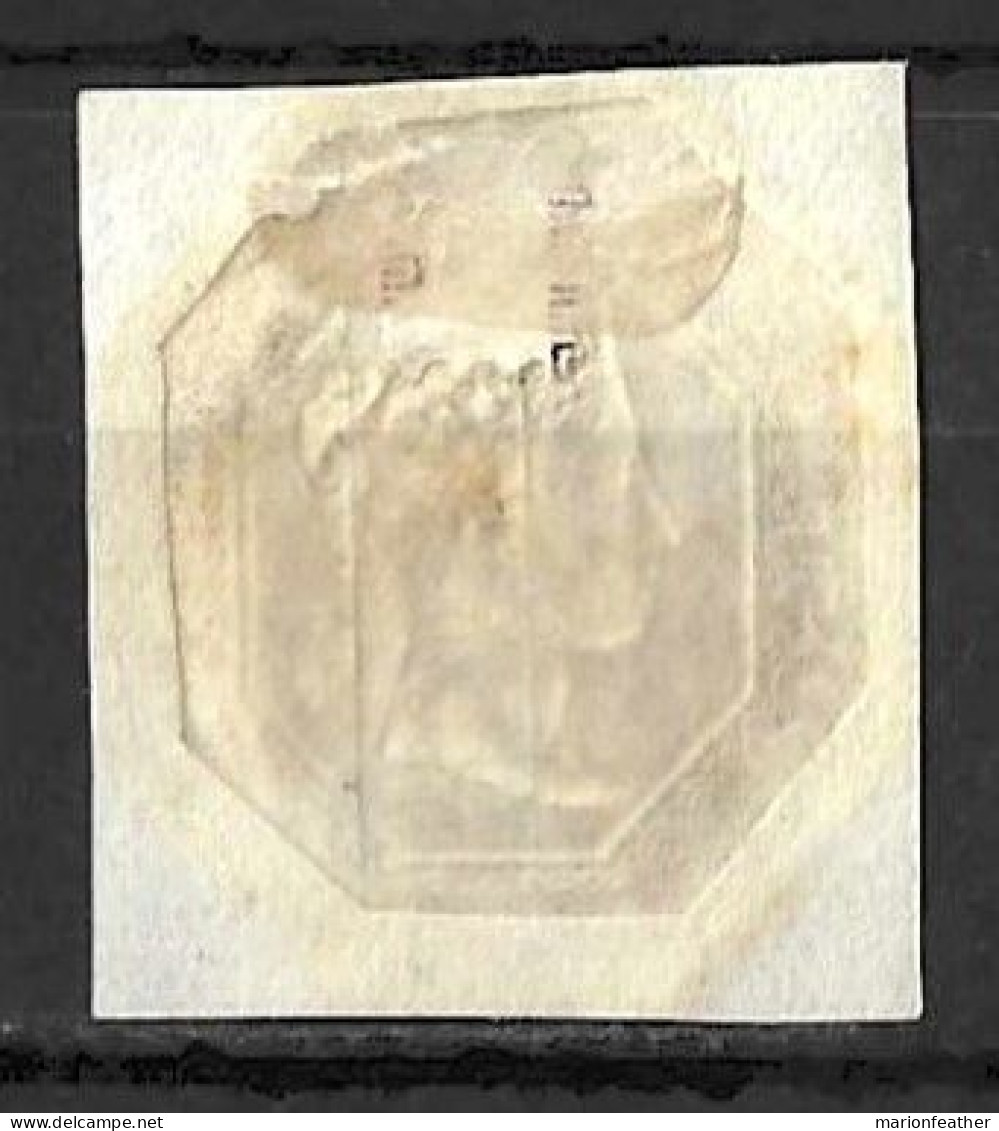 GB.....QUEEN VICTORIA...(1837-01..)..." 1870.."....EMBOSSED....10d..CTS MTD ON PAPER , LOOK LIKE 4 MARGIN.....USED. - Oblitérés
