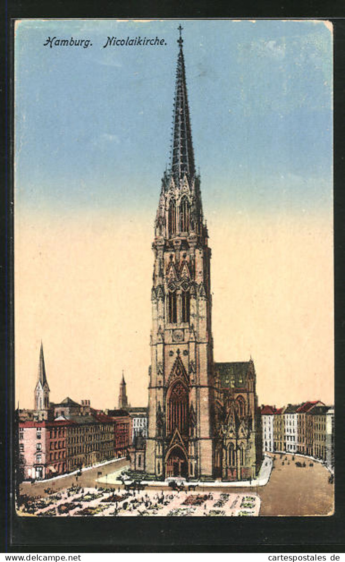 AK Hamburg, Nicolaikirche  - Mitte