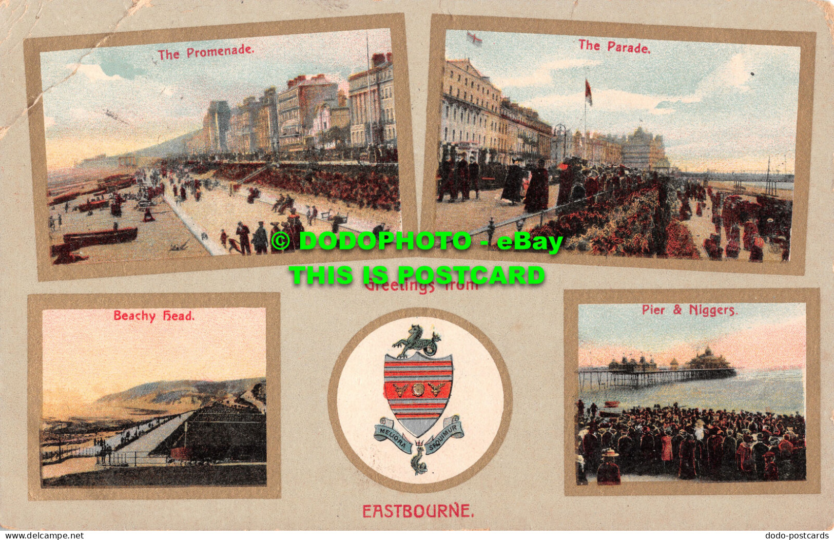 R499906 Greetings From Eastbourne. The London View. 1906. Multi View - Sonstige & Ohne Zuordnung